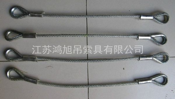 鋁合金壓制兩頭扣鋼絲繩 鋁合金壓制兩頭扣鋼絲繩